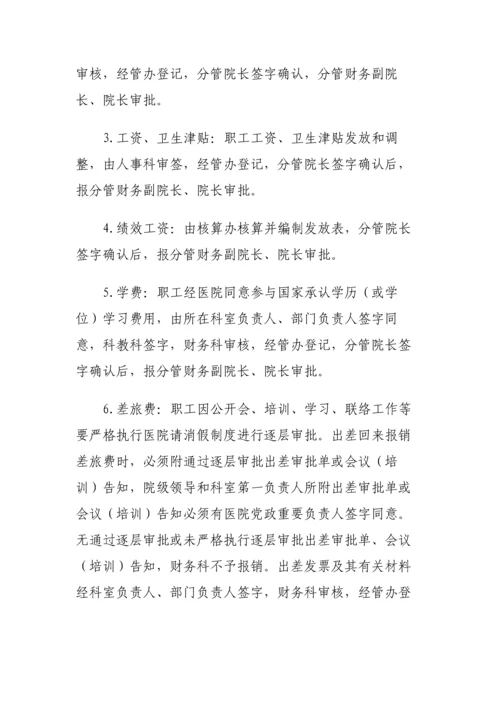 某某医院支出审批制度和审批程序.docx