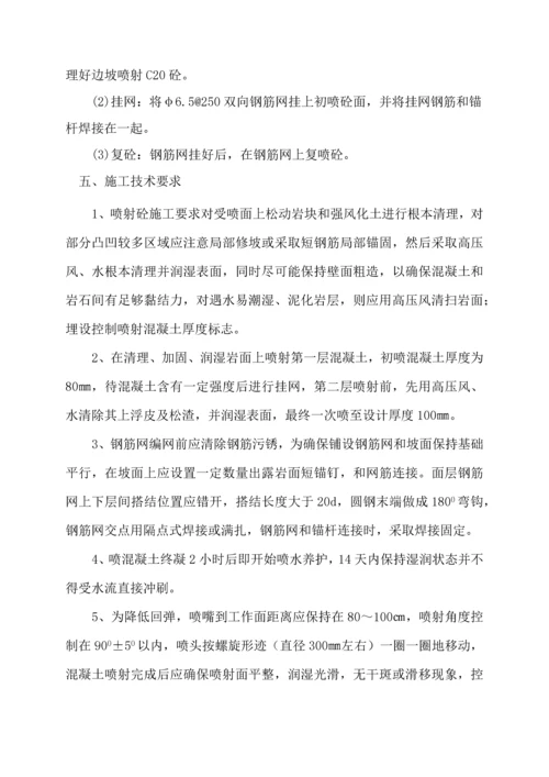 挂网锚喷支护综合重点工程综合标准施工专业方案.docx