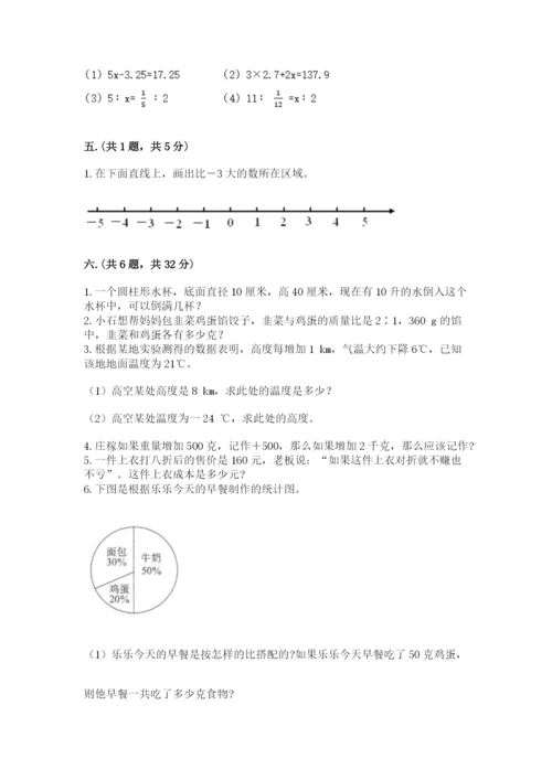 辽宁省【小升初】2023年小升初数学试卷带答案（基础题）.docx