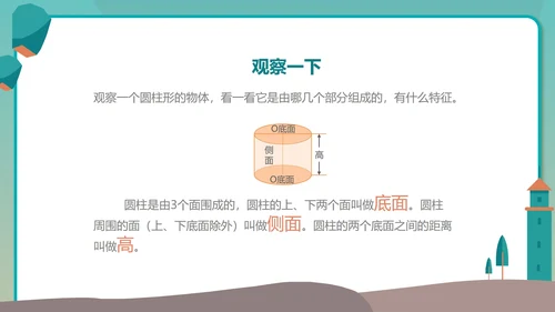 蓝色简约风数学教学PPT模板