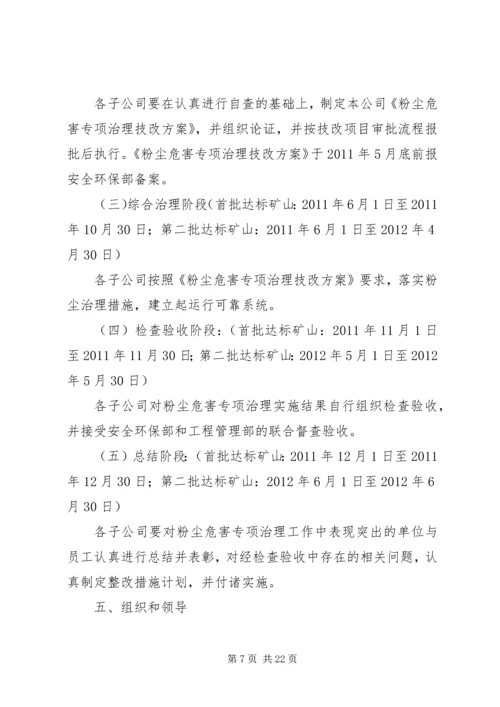 XX企业粉尘危害专项治理工作方案.docx