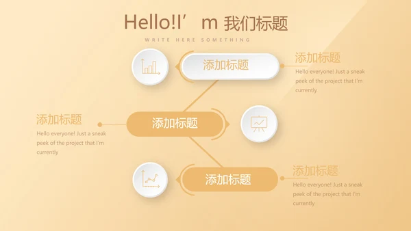 简约大方金色金融银行工作总结动态PPT模板