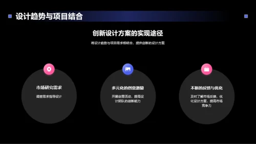 粉色创意设计趋势艺术设计年会PPT模板