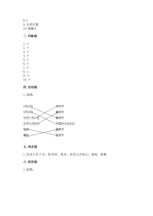 部编版二年级上册道德与法治 期末测试卷及1套完整答案.docx