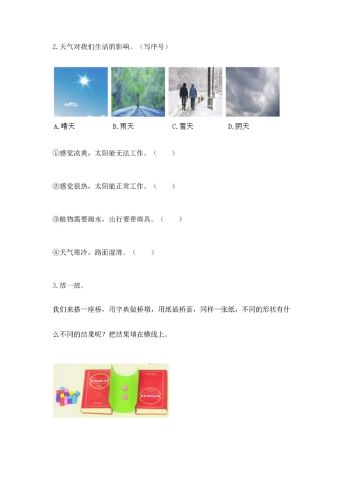 教科版二年级上册科学期末测试卷附参考答案（考试直接用）.docx