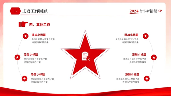 红色简约大气创意共青团委年终工作总结工作计划工作汇报PPT年终总结