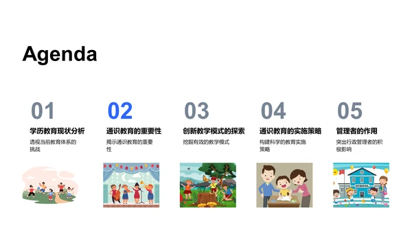 创新学历教育PPT模板