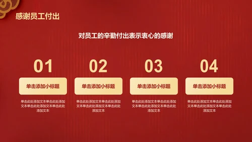 红色喜庆风表彰庆典PPT模板