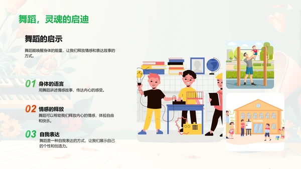 舞蹈入门及应用PPT模板