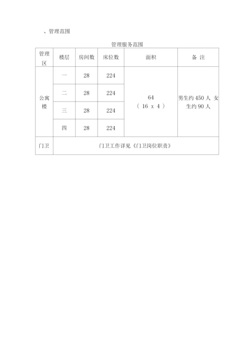 学校2020学生公寓楼、门卫委托管理方案.docx