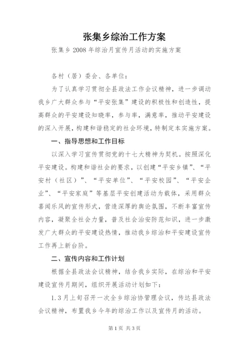 张集乡综治工作方案.docx