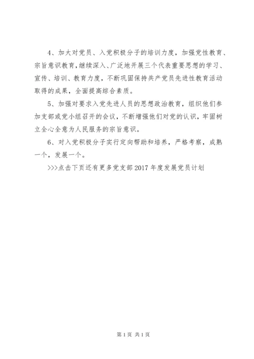 党支部XX年度发展党员计划 (2).docx
