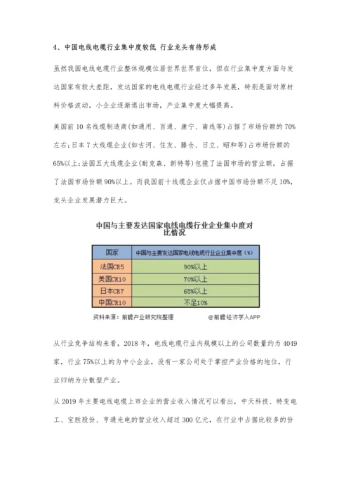 中国电线电缆行业市场现状及竞争格局分析-进口量下降将迎来新发展机遇.docx