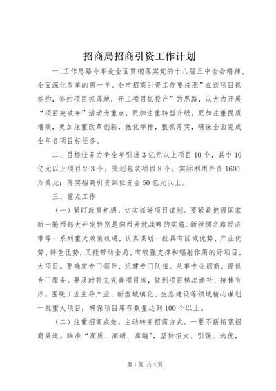 招商局招商引资工作计划 (2).docx