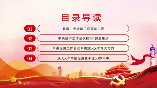 2021中央经济工作内容学习解读党建党课PPT模板
