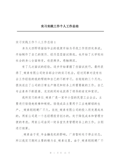 实习实践工作个人工作总结.docx