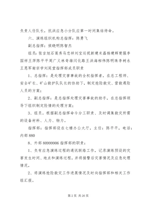 防洪防汛预案演练方案.docx