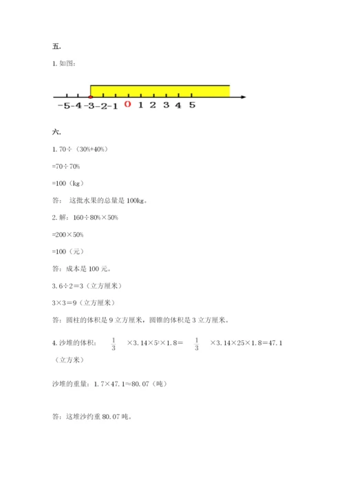 黑龙江【小升初】2023年小升初数学试卷精品（突破训练）.docx