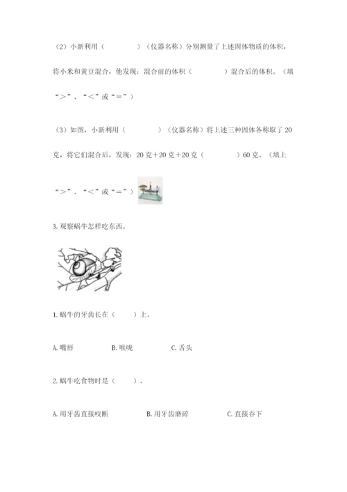 教科版小学科学一年级下册期末测试卷（考点精练）.docx