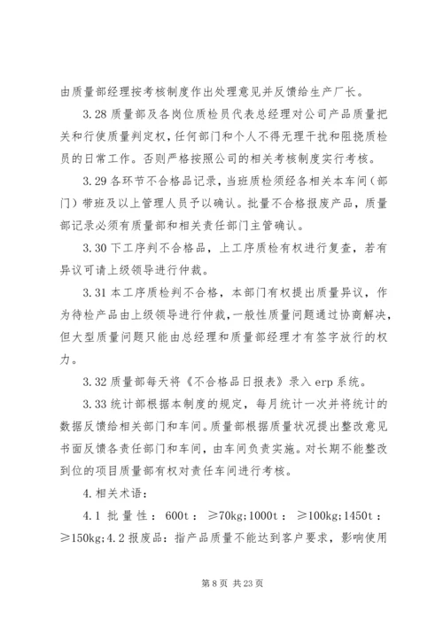 铝厂质量检验程序及考核方案.docx