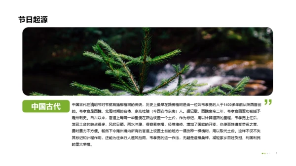 插画风植树节主题班会PPT案例