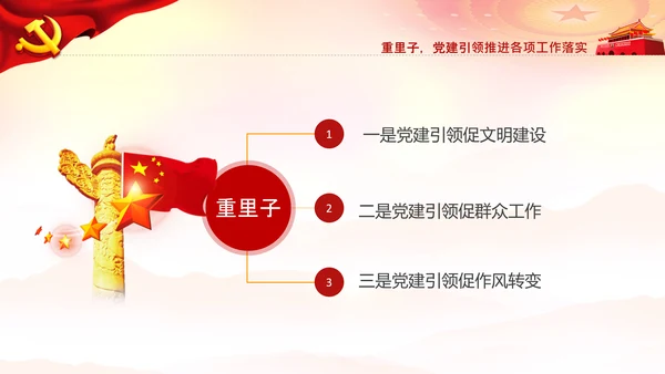 党支部书记基层党组织党建工作总结PPT模板