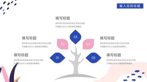 粉蓝时尚品牌商业项目计划书PPT模板