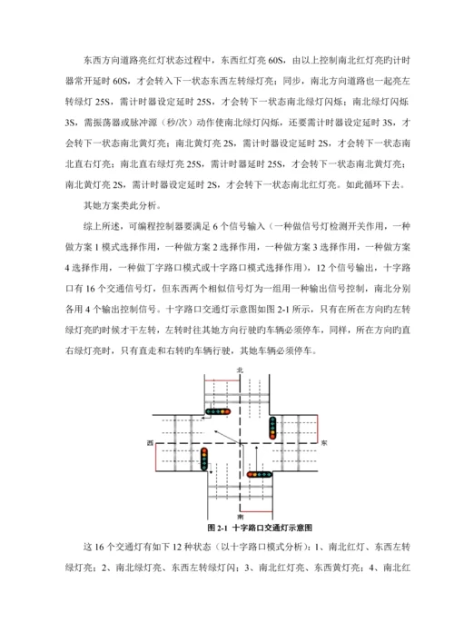 城市路口交通灯PLC经典控制设计.docx