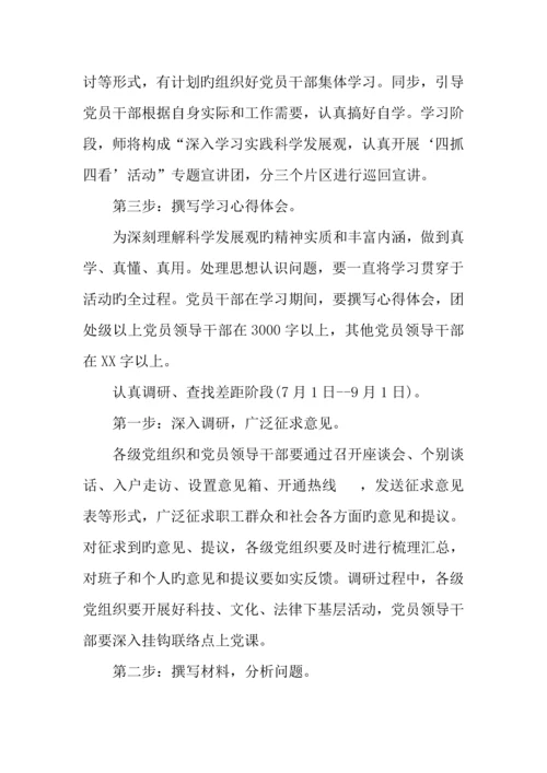 开展四抓四看活动实施方案.docx