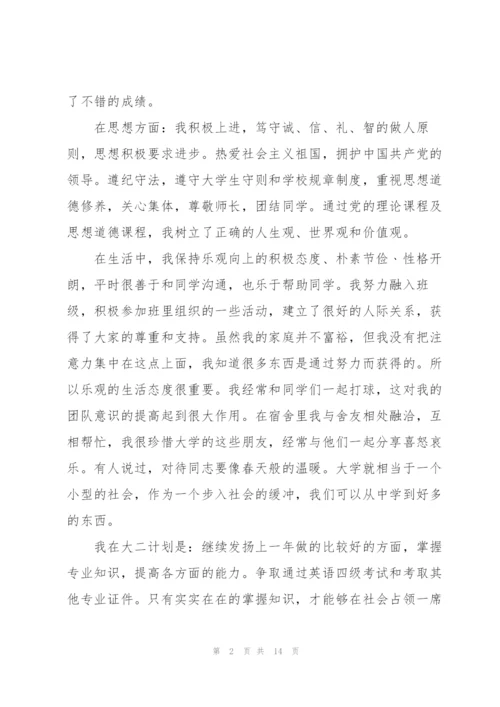 奖学金申请个人总结（5篇）.docx