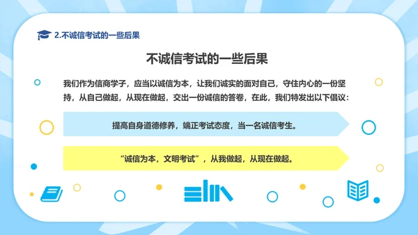 规范答题诚信应考期末考试班会PPT课件