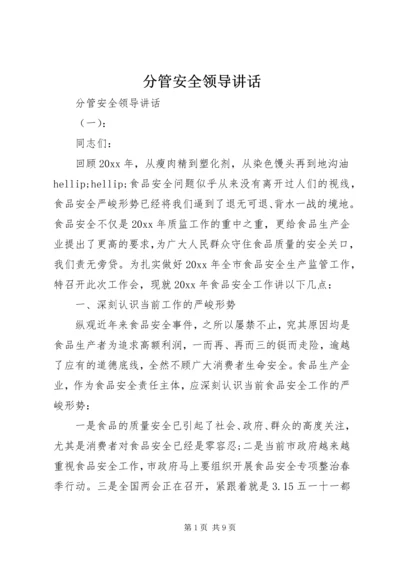 分管安全领导讲话.docx