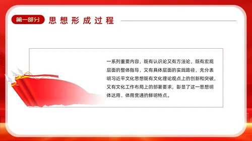 红色深入学习贯彻全国宣传思想文化工作会议精神PPT模板习近平文化思想