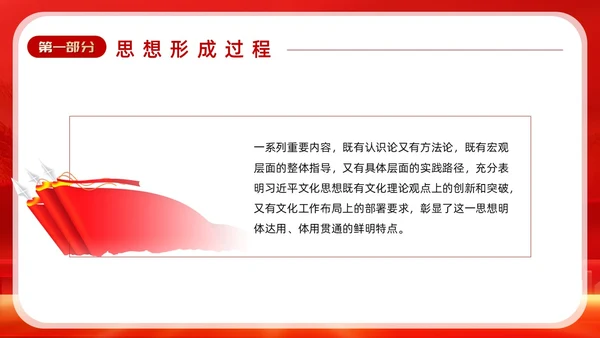红色深入学习贯彻全国宣传思想文化工作会议精神PPT模板习近平文化思想