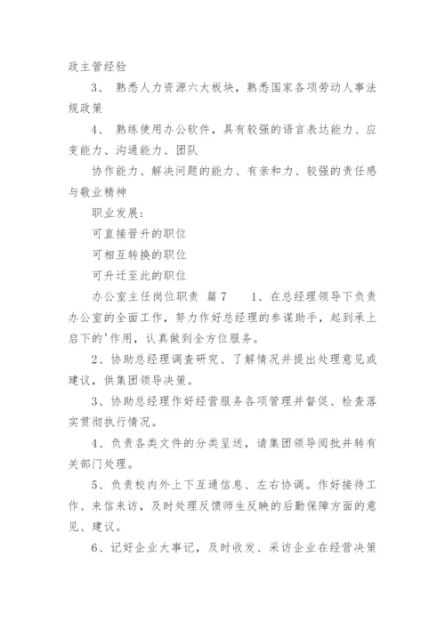 办公室主任岗位职责.docx