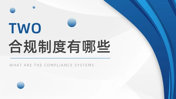 蓝色企业制度培训合规制度培训PPT模板企业培训