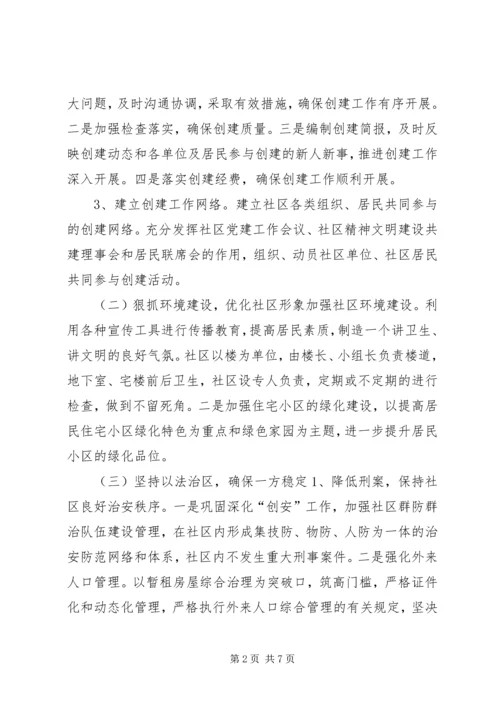 社区文明创建工作计划 (4).docx