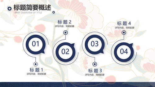 蓝色国潮风中国汉服文化介绍动态PPT模板