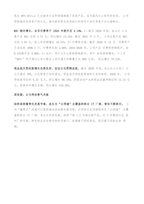 云计算产业专题研究报告-如何看云SaaS的安全边际.docx