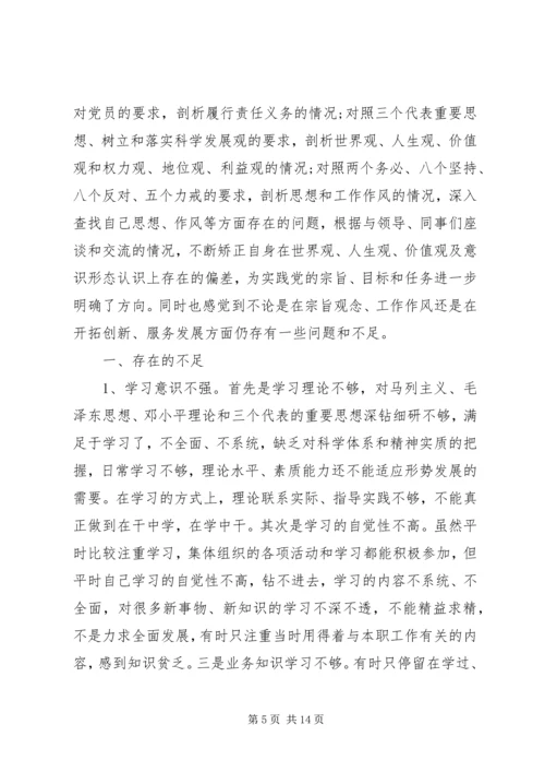 精选党性分析材料范例.docx