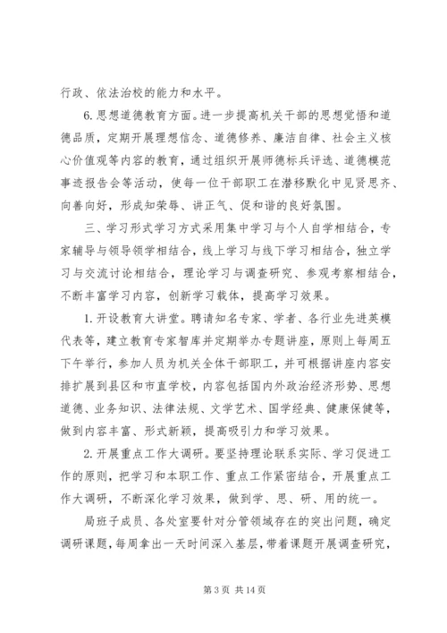 机关XX年学习计划.docx