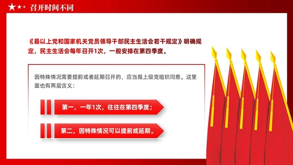 党建党员干部党课小课堂分享民主生活会和组织生活会区别PPT