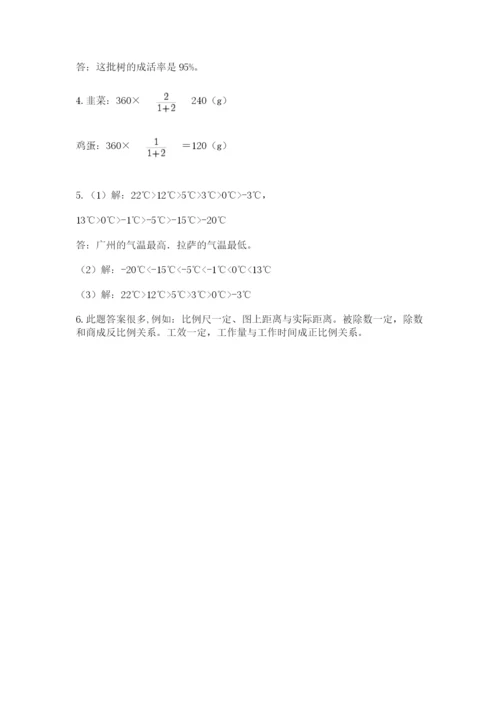 苏教版数学六年级下册试题期末模拟检测卷含答案【培优a卷】.docx