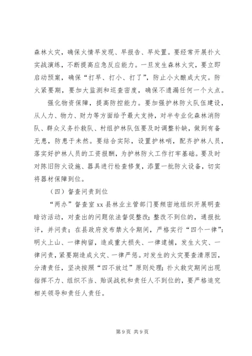 县安全生产和春季森林防火工作会议讲话稿（摘要）.docx