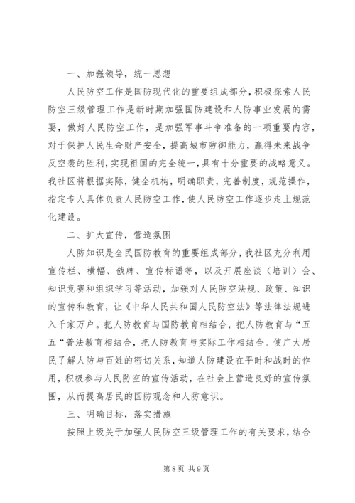 社区人防民防工作计划范文.docx