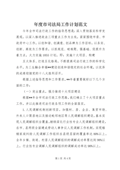 年度市司法局工作计划范文.docx