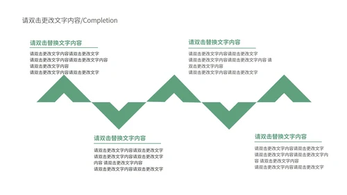 绿色简约几何风企业宣传汇报PPT模板