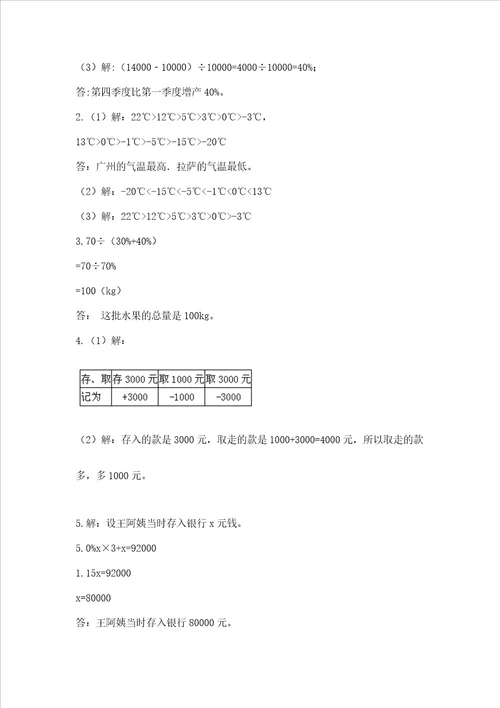 小升初数学期末测试卷附参考答案b卷