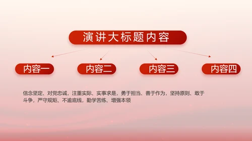红色大气党建党支部工作汇报PPT