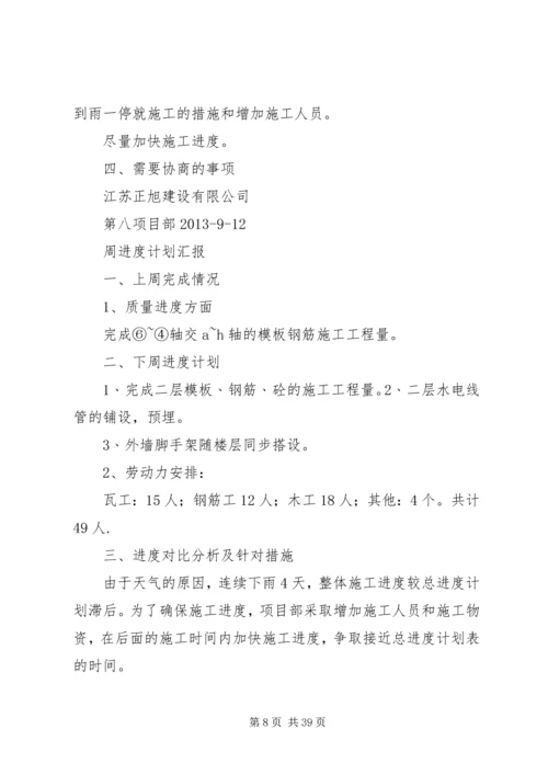 文熙楠苑18X17X16X周进度计划汇报1.docx